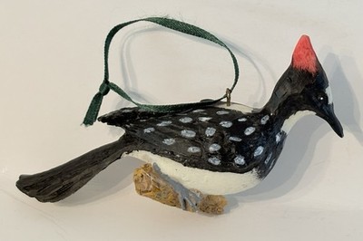 Woodpecker On A Branch Bird Ornament Resin? 4.5'' Long