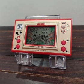 Nintendo Game and Watch Mickey Mouse Egg Handheld Wide Screen MC-25 1981 Tested