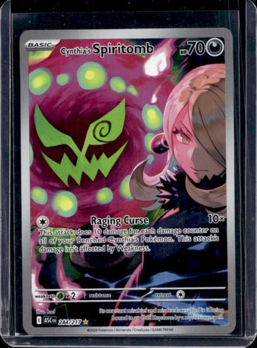 2026 Pokemon Ascended Heroes Cynthia's Spiritomb Illustration Rare #244/217