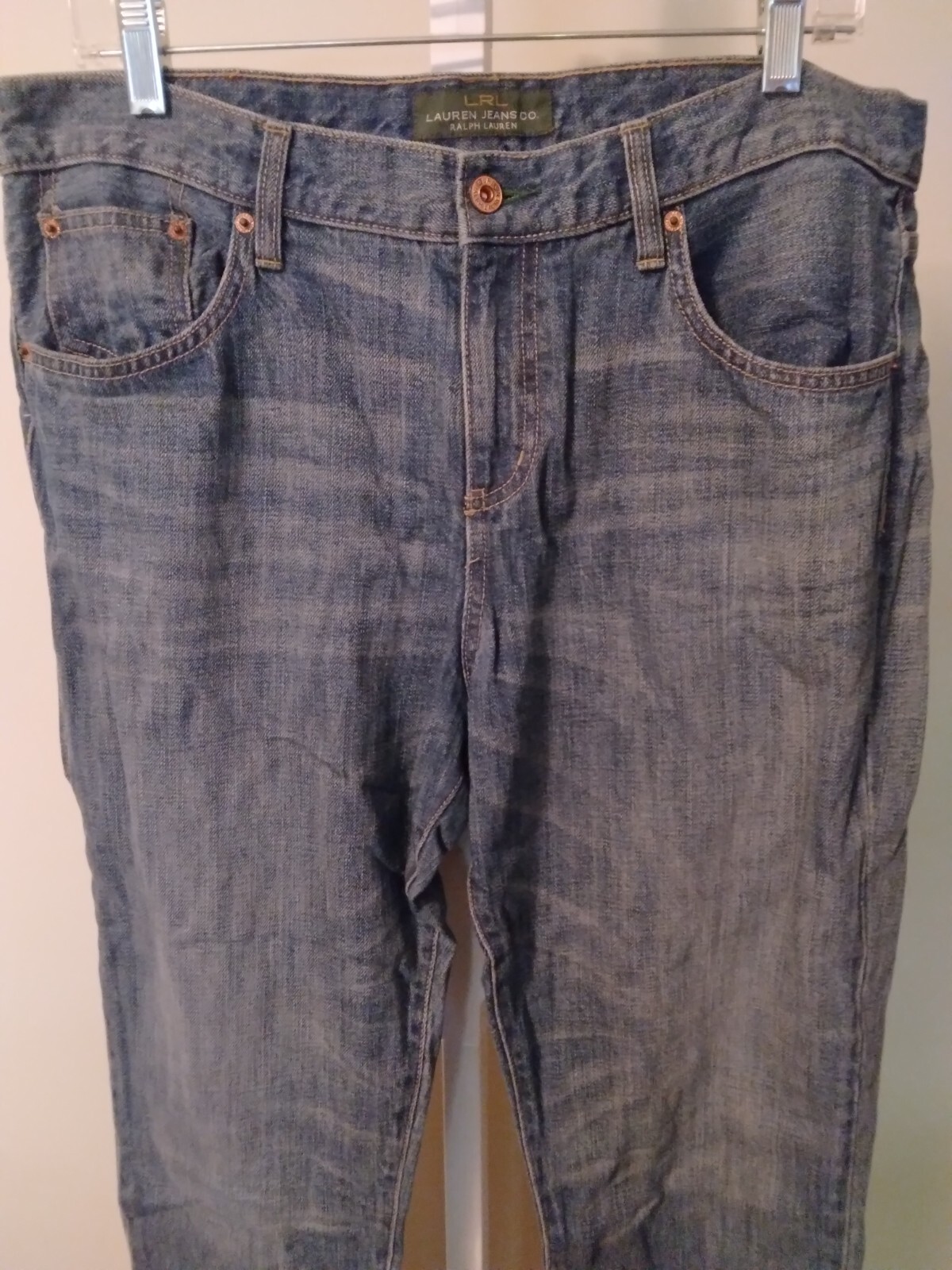 Ralph Lauren Jeans Co Womens Sz 10 Blue High Rise Med Wash 36W 27 Inseam Denim thumbnail 7