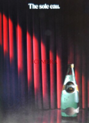 PERRIER Mineralwasser ''Bottled at Source'' ANZEIGE Vintage 1991 Print Ad E04/01