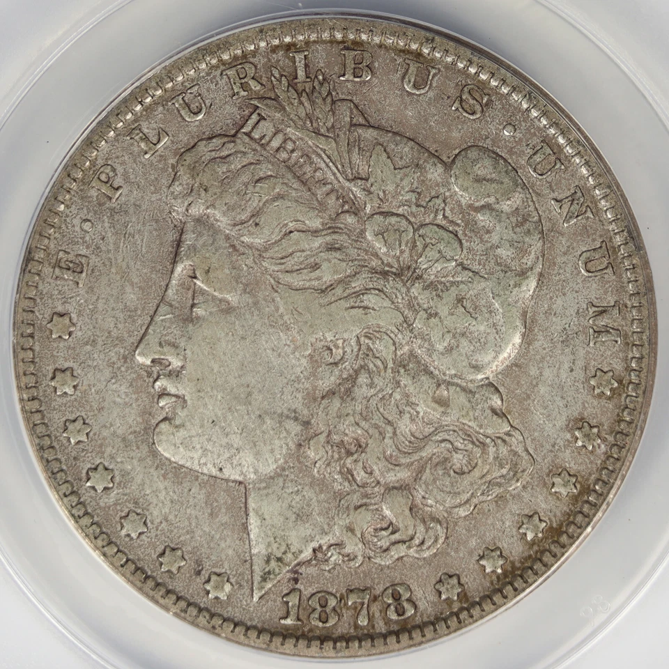 1878 Rev of 79 $1 Morgan Dollar ANACS VF25 Details Cleaned/Scratched - Image 3 of 4