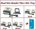 Original Dual Sim Card Reader Holder Slot Module Flex Tray For iPhone 12 Pro Max