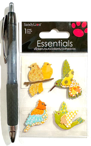 Chipboard Birds Stickers Scrapbooking Card Papercraft Sandylion