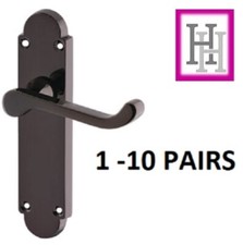 Door Handles Black Nickle Epsom Victorian Scroll Modern Handles; 1 - 10 Pairs