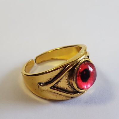 Resident Evil Village Maroon Eye Ring Jewelry adjustable size. New