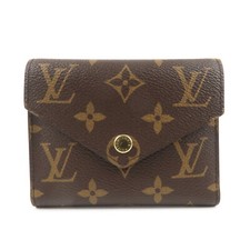 Louis Vuitton Monogram Victorine Tri-fold Wallet M41938 Fuchsia Auth Used