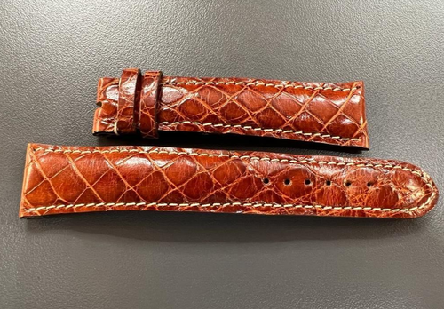 Cinturino Originale In Alligatore 18mm Per Breitling – Pelle Vino, Fibbia Acciaio, Made In Switzerland
