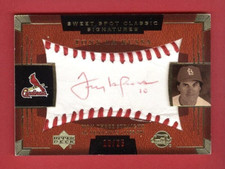 2004 SWEET SPOT CLASSIC Tony La Russa SSP RED INK AUTO CARD #SSA-62 #d 10/25 HOF