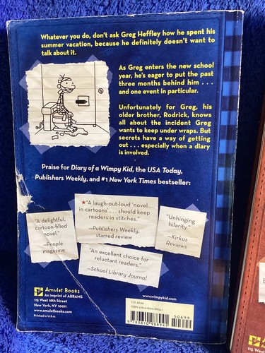 Diary Of A Wimpy Kid. 3 Books. Rodrick Rules, The Third Wheel, Cabin Fever - Picture 8 of 9