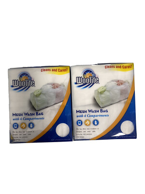 Woolite Four Compartment Mesh Hosiery Bag (2pack)