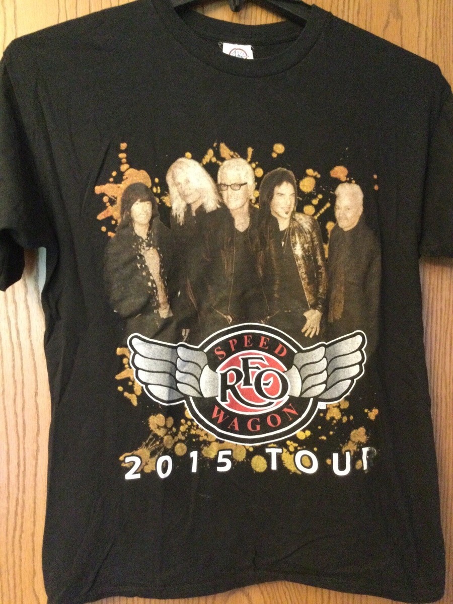 REO Speedwagon - 2015 Tour - Black Shirt - M. | eBay