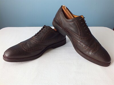 Fratelli Borgioli Men's Wingtip Leather Brogues Brown 81014 Vibram