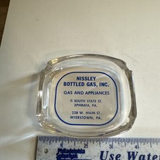 Vintage Nissley Bottled Gas Inc. Ashtray Ephrata And Myerstown, Pennsylvania.NOS