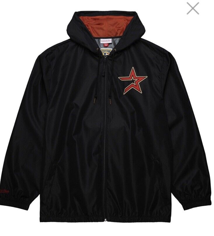 Mitchell & Ness Unlined Windbreaker Vintage Logo Houston Mitchell & Ness Unlined Windbreaker Vintage Logo Houston