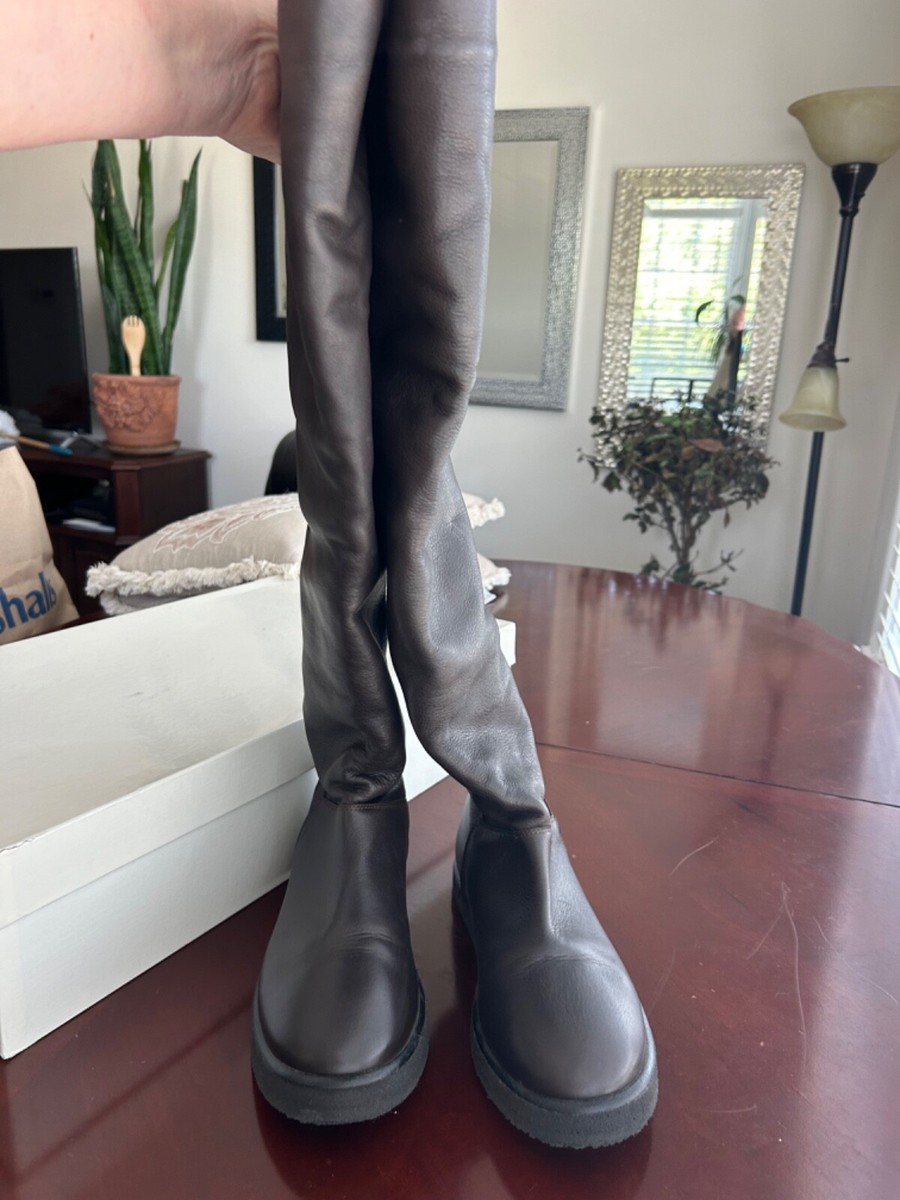 Lemare / overknee boots/ brown leather /Size 9/40/made in italy | eBay