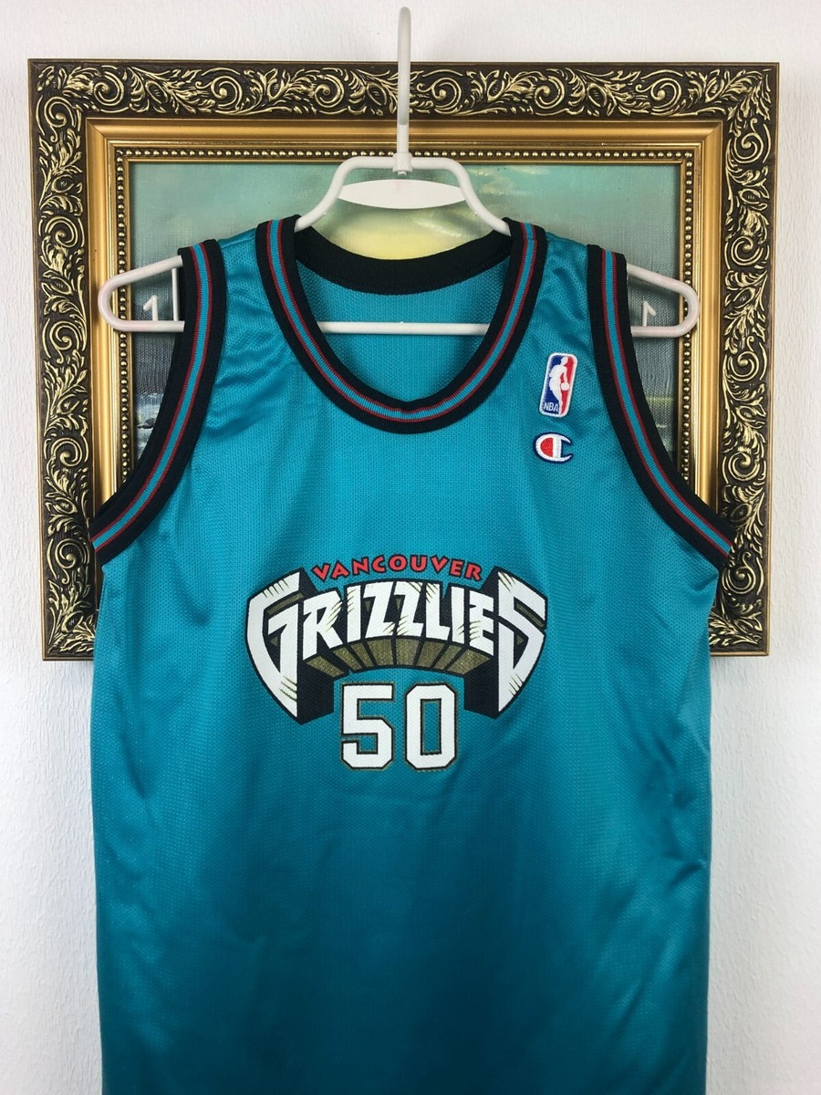 Vintage Champion Bryant Reeves Jersey Vancouver Grizzlies NBA Rare