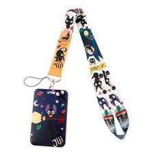 Kiki's Delivery Service Jiji The Cat Studio Ghibli Lanyard With ID Badge Holder