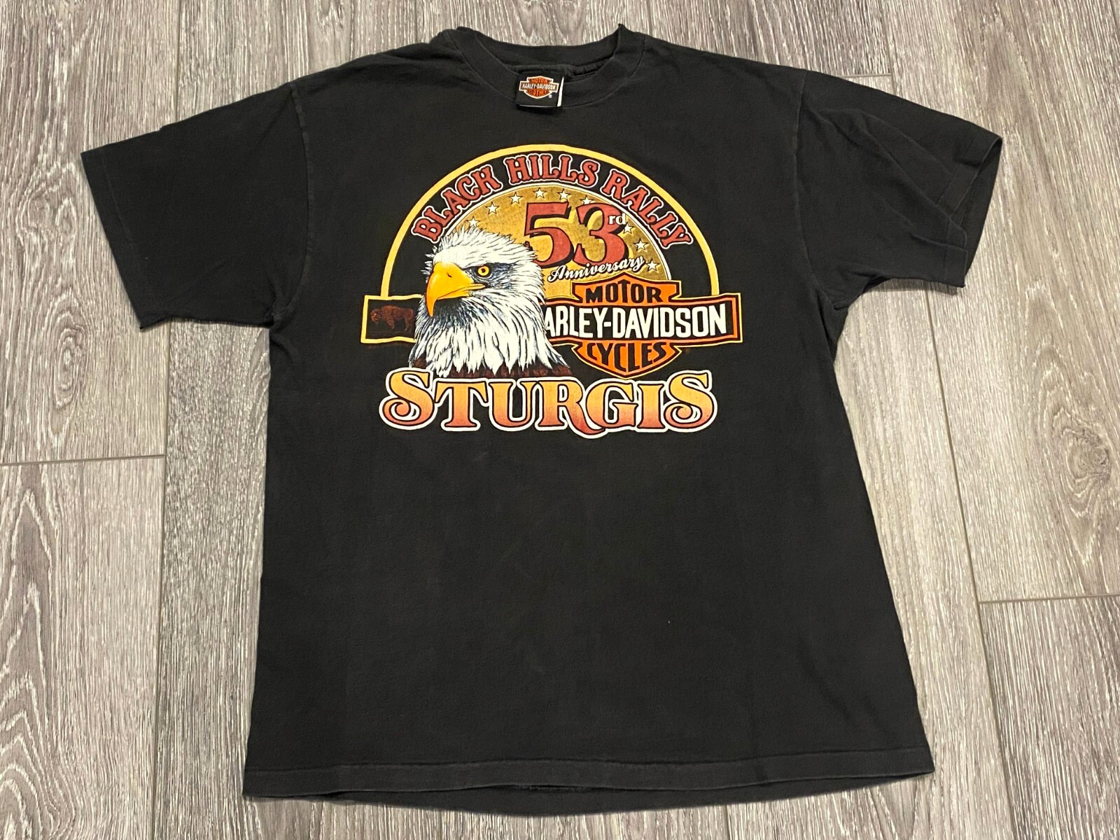 Transfer Sticker Originale Harley Davidson Eagle - Vintage Anni '70, Ferro Moto B-20