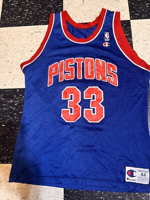 Vintage Grant Hill Detroit Pistons #33 Champion Basketball Jersey