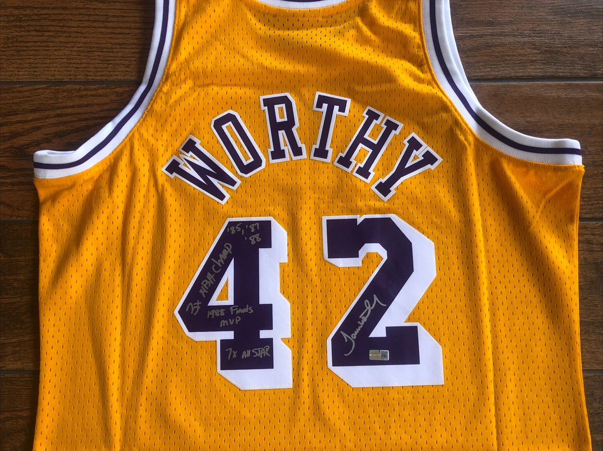 James worthy signed jersey sale