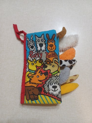 Little Jellycat Puppy Tails Soft Book Anne Wilkinson Early Reading