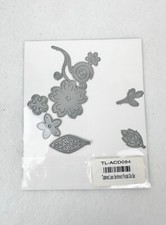 TATTERED LACE- SENTIMENT FLORALS DIE SET - BRAND NEW