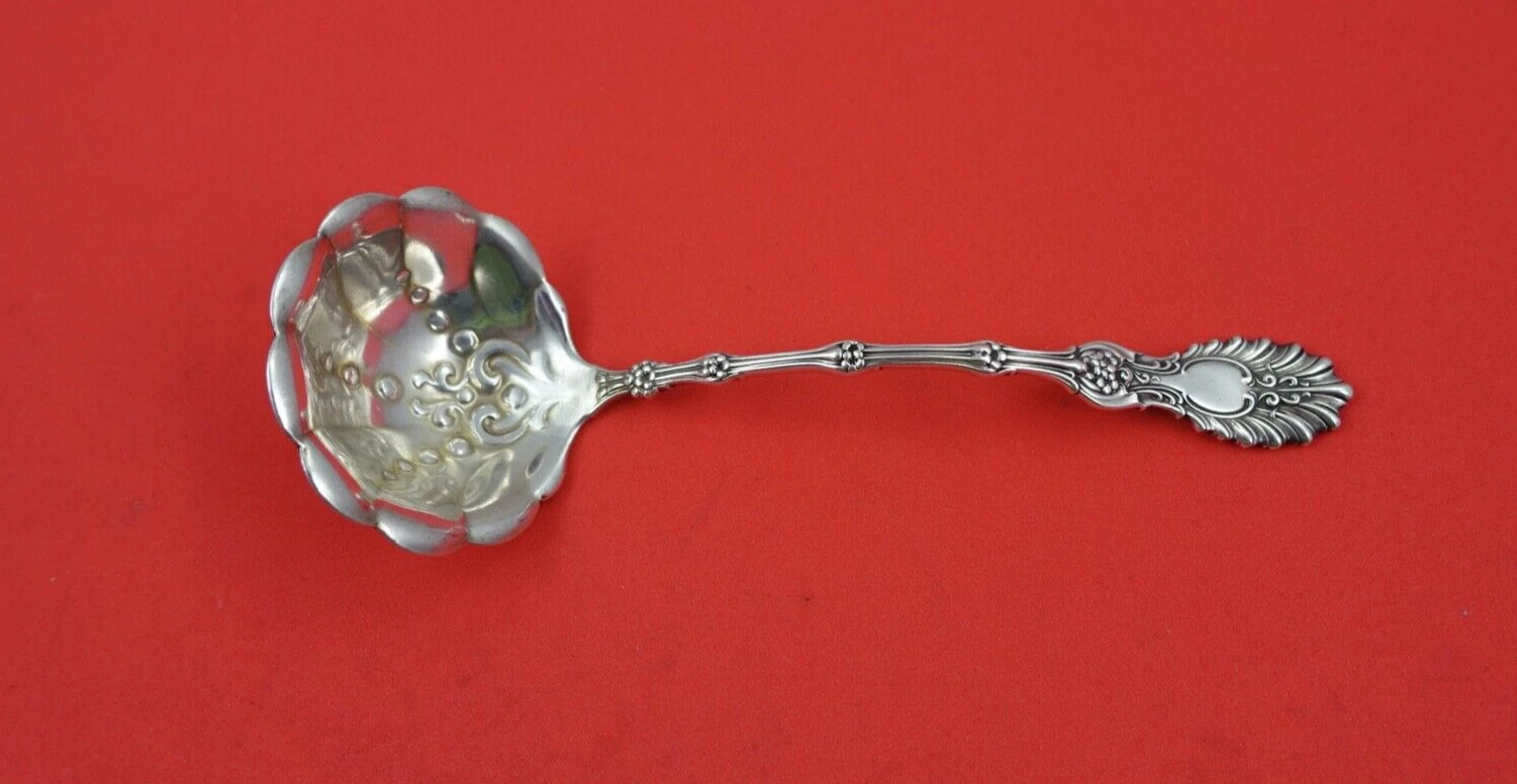 Radiant by Whiting Sterling Silver Sauce Ladle fancy bowl 6 1/4"