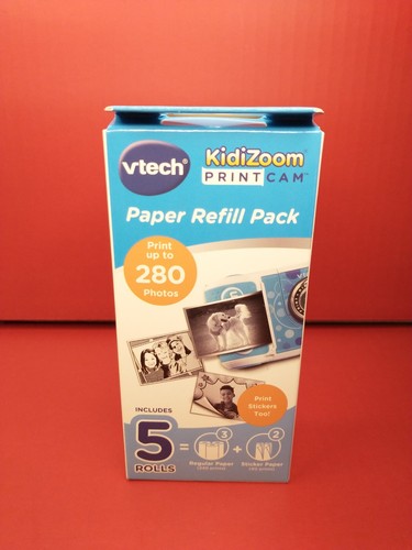 Vtech KidiZoom Printcam Paper Refill Pack 5 Rolls (3 Regular 2 Sticker ...