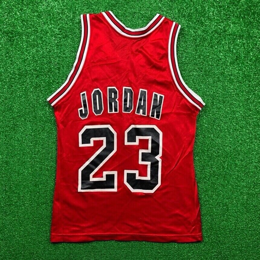 Vintage Champion Chicago Bulls Michael Jordan Jersey NBA Basketball 90s