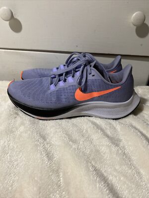 Nike Air Zoom Pegasus 37 Women s Size 7.5 Running Shoes Indigo Haze Bright Mango