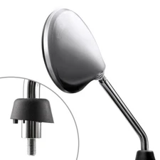 KiWAV OEM spec convex mirror steel RIGHT HAND x1 fits Vespa LX 125/ 150