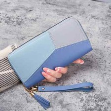 Clutch Wallet for Women Ladies Credit Card Holder Organizer Long Purse PU