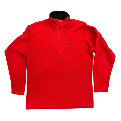 PATAGONIA Mens 1/4 Zip Pullover Capilene Polyester Fleece Vintage