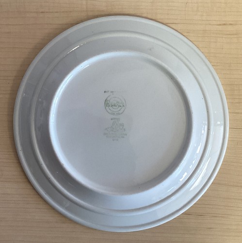 Shenango Dinner Plate Restaurant Ware pink and grey gray stripes - Picture 2 of 4