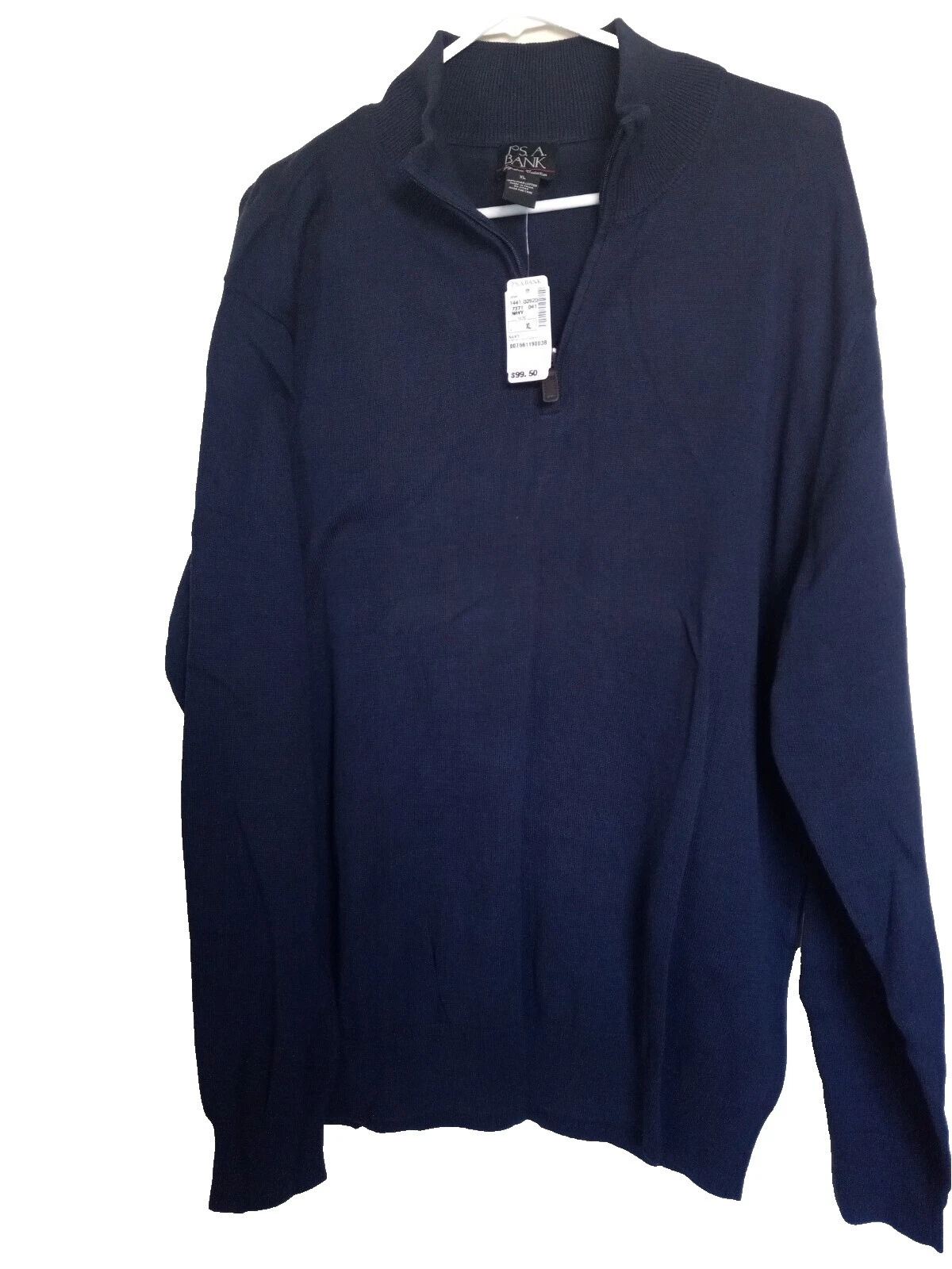 Jos. A. Bank Men's Cotton 1/2 Zip Features