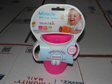 Munchkin Miracle 360 Sippy Cup Pink w/ Handles
