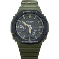 CASIO quartz watch G-SHOCK analog rubber BLK KHK