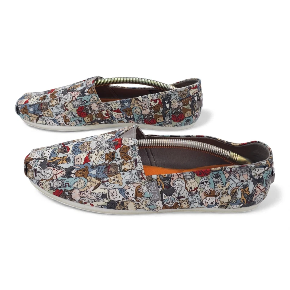 Zapatos sin cordones BOBS para perros Skechers espuma viscoelástica gato perro estampado para mujer talla 9,5 Foto 3 de 4