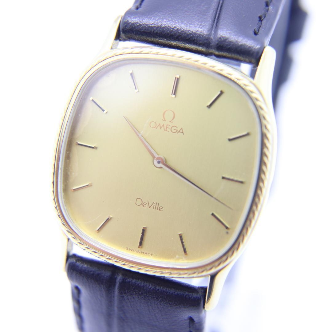 OMEGA De Ville ゴールド シルバー メンズ時計 OMEGA オメガ DE VILLE デビル ラウンド ウォッチ 腕時計