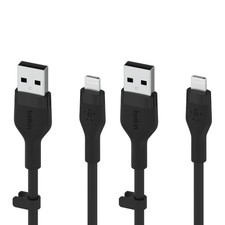 Belkin USB to Lightning Cable 3M - Apple MFi Certified  Partner, 2 Pack - Black