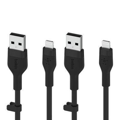 Belkin USB to Lightning Cable 3M - Apple MFi Certified & Partner, 2 Pack - Black