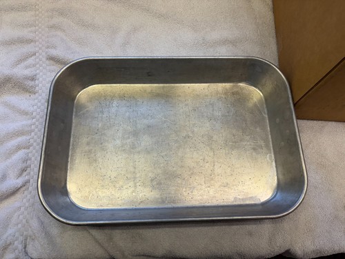 Lot of 6 Used WEAR-EVER Aluminum Roasting Baking Pan 4414 with Handles