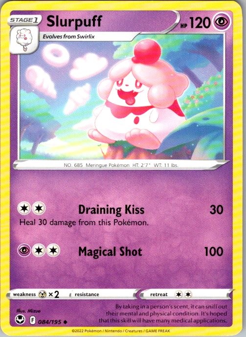 SLURPUFF 084/195 SILVER TEMPEST POKEMON