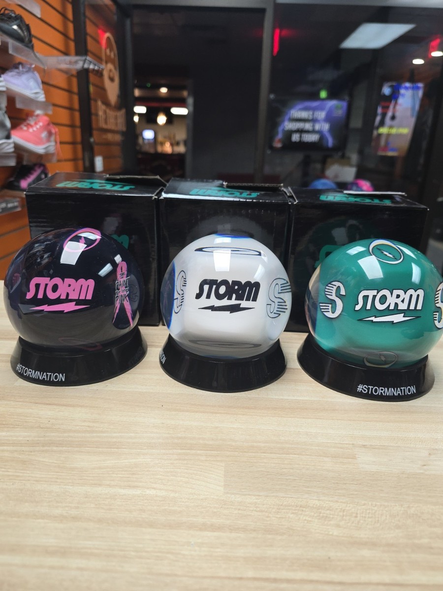 Storm Mini Bowling Ball, Teal, Paint The Lanes Breast Cancer