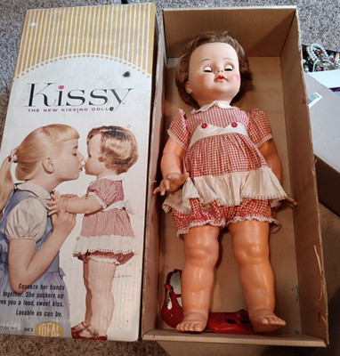 Ideal Kissy Doll In Original Box Vintage 1961 Works TLC