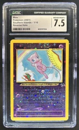 2001 Pokemon Southern Islands Mew #1/18 CGC 7.5