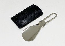 Gucci shoehorn with leather case logo 11.5 3.5cm limited from Japan