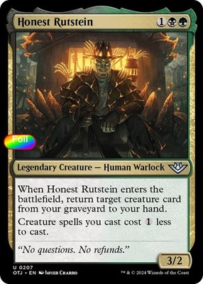 Foil Honest Rutstein - 207 - NM - Outlaws of Thunder Junction