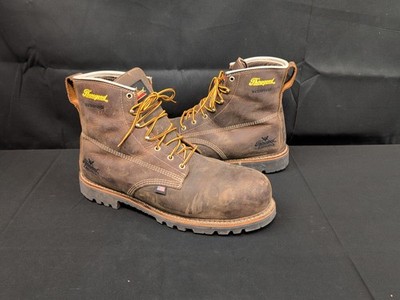 Thorogood 804-4148 Men's 15 EE 6'' Leather WP Comp Safety Toe Work Boot Brown 